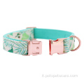 Colletti per cani ajustable rosa cotone di cotone in nylon